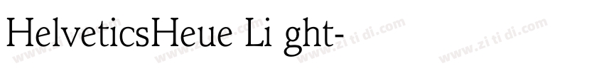 HelveticsHeue Li ght字体转换